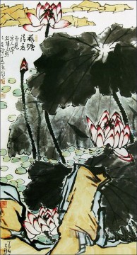 Li kuchan loto chino tradicional Pinturas al óleo
